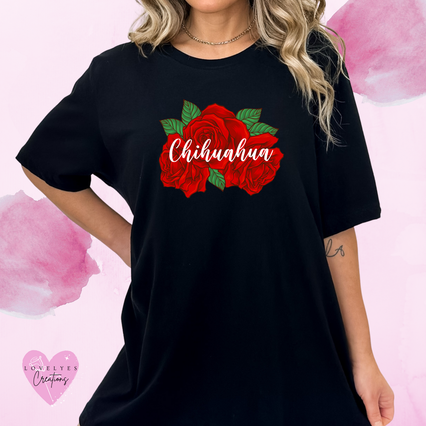 Chihuahua Rose Frame